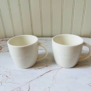 STARBUCKS COFFEE 2010 D TOUS DROITS DEMITASSE CUPS | SET OF 2 | NEW